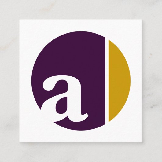 カラー クラッシュ サークル スクエア名刺 (正面)