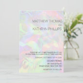 カラー シフト ウェディング 招待状 (スタンド正面)