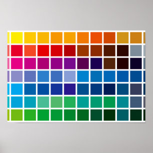 カラー・チャートの質パターン背景コードpalett ポスター