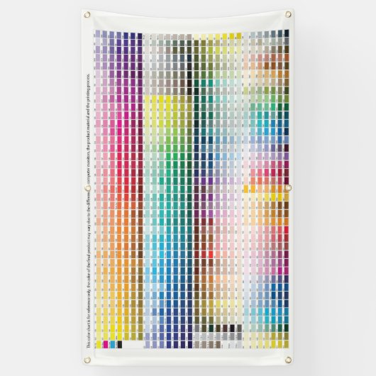 カラー・チャート 横断幕 (縦)