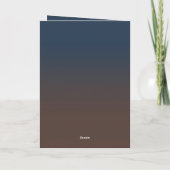 カラー&ブラウンシーズンのグリーティングクリスマスツリー シーズンカード (裏面)