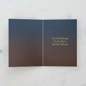 カラー&ブラウンシーズンのグリーティングクリスマスツリー シーズンカード (内部)