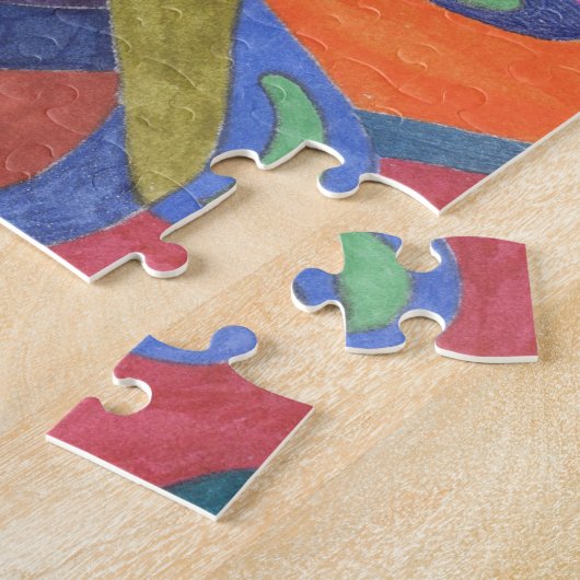 「カラー・ラッシュ」抽象芸術・アート ジグソーパズル (側面)