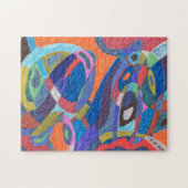 「カラー・ラッシュ」抽象芸術・アート ジグソーパズル (横)