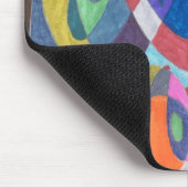 「カラー・ラッシュ」抽象芸術 マウスパッド (コーナー)