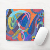 「カラー・ラッシュ」抽象芸術 マウスパッド (マウス)