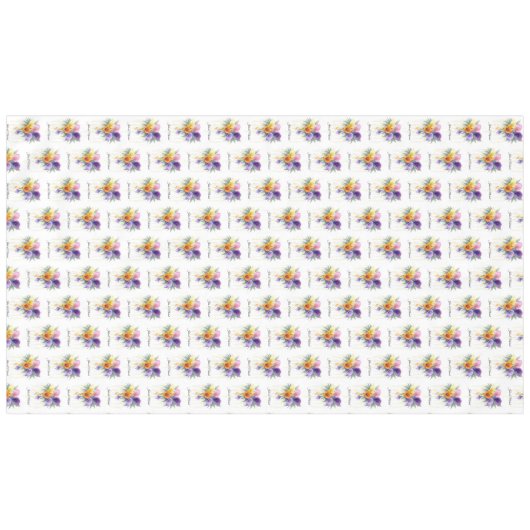 カラー リリー ウェディングリース 新婚夫婦 テーブルクロス (正面(横))