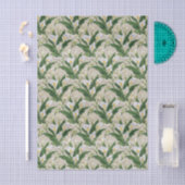 カラー リリー 刺繍 フラワー柄 薄葉紙 (クラフト)