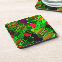 カラー、円、丸みを帯びたシェイプ コースター