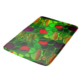 カラー、円、丸みを帯びたシェイプ バスマット