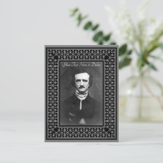 カラー/文字エドガーアレンポーヴィンテージ ポストカード (スタンド正面)