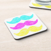 カラーCMYムースタッチ(Letterpressスタイル) コースター (左側)