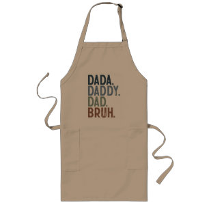 カラーDADAパパパパブルファーザーズデイBBQ ロングエプロン