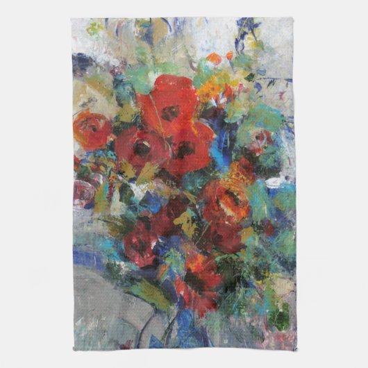 カラーIIのスプラッシュ キッチンタオル (縦)