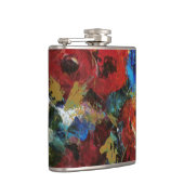 カラーIIのスプラッシュ フラスク (右)