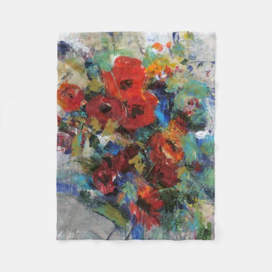 カラーIIのスプラッシュ フリースブランケット (正面)