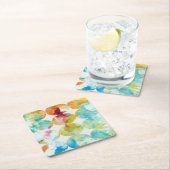 カラーIIのマージ スクエアペーパーコースター (インサイチュ)