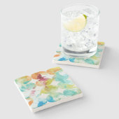 カラーIIのマージ ストーンコースター (横)