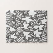 カラーITおもしろいチューリップスタックマンダラ着色パズル ジグソーパズル (横)