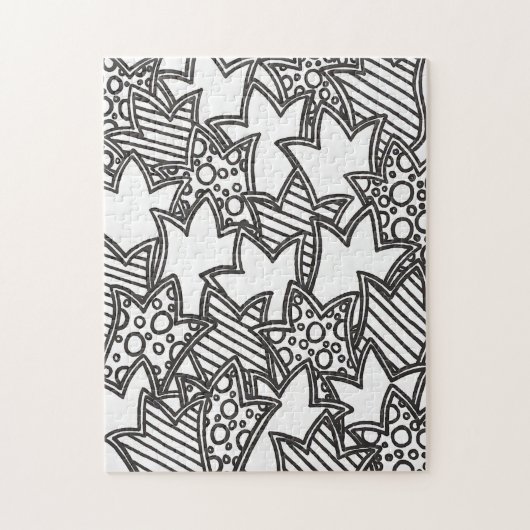 カラーITおもしろいチューリップスタックマンダラ着色パズル ジグソーパズル (縦)