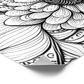 カラーIt抽象芸術デイジーフローラ ポスター (角)