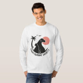 カラーKHSロゴ付きメンズ長袖 Tシャツ (正面フル)