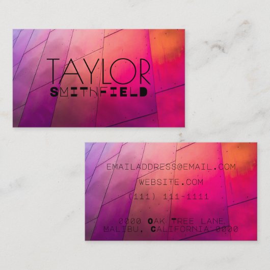 カラーLEDライト 名刺 (正面/裏面)