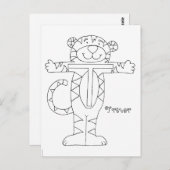 カラーMeはがきの個人用レター ポストカード (正面/裏面)