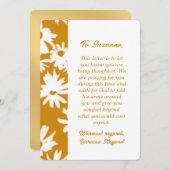 カラーMeデイジー金ゴールド共感表 招待状 (正面/裏面)