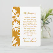 カラーMeデイジー金ゴールド共感表 招待状 (スタンド正面)