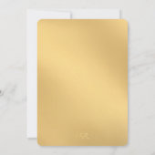 カラーMeデイジー金ゴールド共感表 招待状 (裏面)