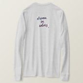 カラーTシャツの夢 Tシャツ (デザイン裏面)