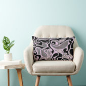 カラーWackyレトロSwirl長方形の変更 クッション (椅子)