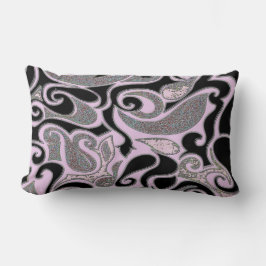 カラーWackyレトロSwirl長方形の変更 クッション