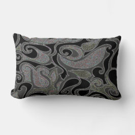 カラーWackyレトロSwirl長方形の変更 ランバークッション