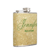 カラ魅力的リリーの結婚メイド・オブ・オーナー（花嫁付き添い人）フラスコ フラスク (右)