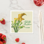 カラ魅力的リリーの結婚紙ナプキンス スタンダードカクテルナプキン (インサイチュ)