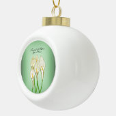 カラ・リリー（白） セラミックボールオーナメント (右)