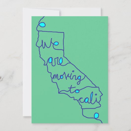カリに移住します 案内状 (正面)