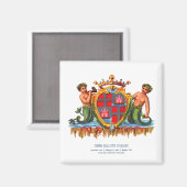 カリアリの紋章サルデーニャのボタン マグネット (正面/裏面)