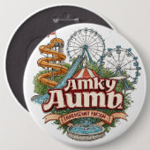 カリアンアミューズメントパークウォーターウェーブボタン 缶バッジ (正面&裏面)