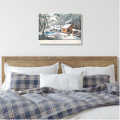 カリアーとイヴプリント「荒野の家」 キャンバスプリント (インサイチュ (寝室))