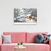 カリアーとイヴプリント「荒野の家」 キャンバスプリント (インサイチュ (リビング))