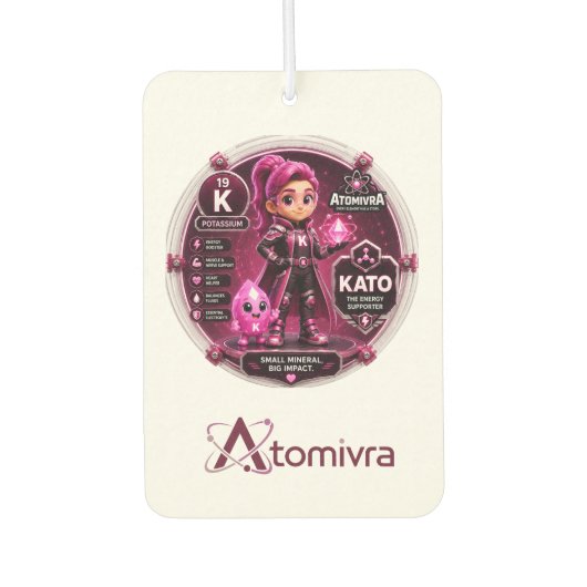 カリウム  ATOMIVRA カーエアーフレッシュナー (正面)