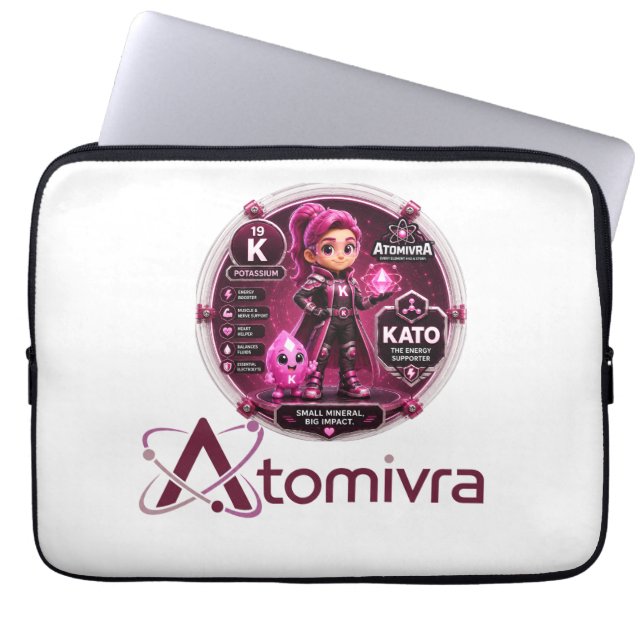 カリウム  ATOMIVRA ラップトップスリーブ (正面)