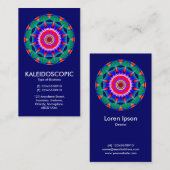 カリエドコスペクティブ曼荼羅 – ダークブルー 名刺 (正面/裏面)