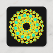 カリエドスコープのモチーフ スクエア名刺 (正面)