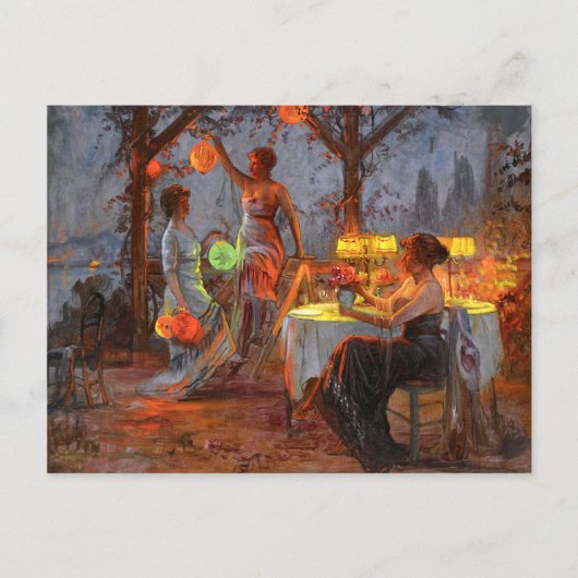 カリエール：パーティーの準備 ポストカード (正面)