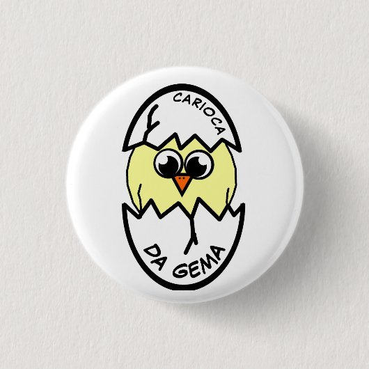 カリオカダゲマ 缶バッジ (正面)