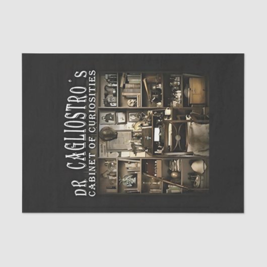 カリオストロ博士の骨董品のキャビネット 薄葉紙 (正面)